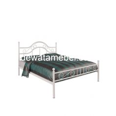 Steel Bed Frame Size 120 - Orbitrend MONZA-120 / White
